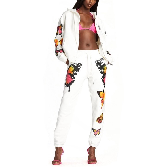 I.AM.GIA butterfly sweatsuit set - Picture 1 of 1